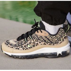 NWT Wmns air max 98 premium 'leopard'